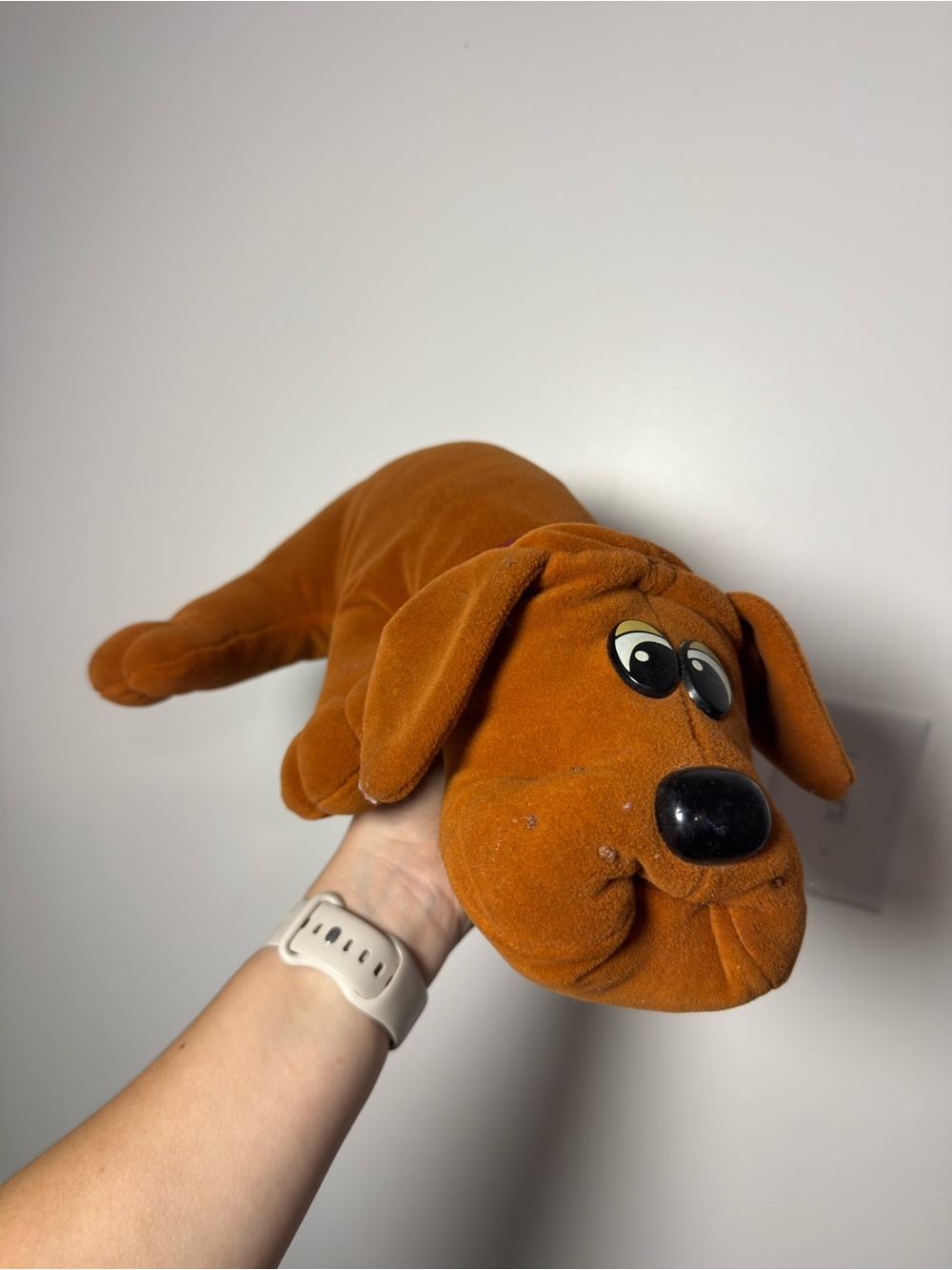 Rust Brown Plush Puppy Dog Stuffed Animal - Soft Cuddly Toy